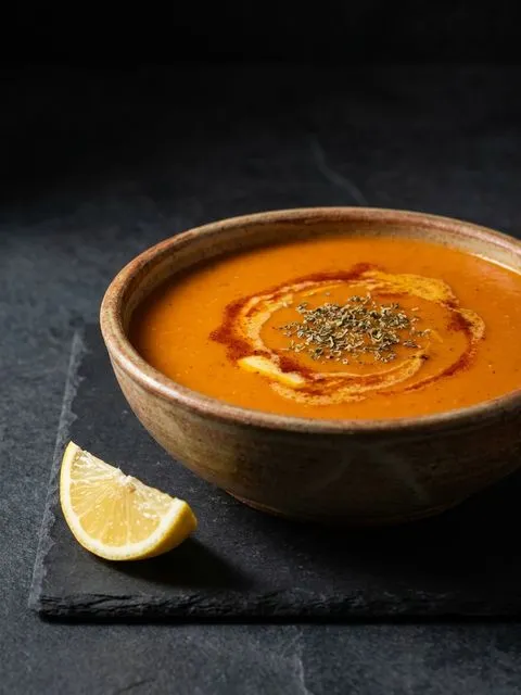 Turkish red lentil soup